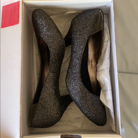 Black Glitter Heels - Picture 2 of 5